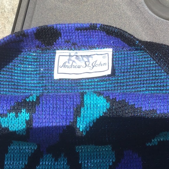 Vintage purple floral sweater - Picture 9 of 10